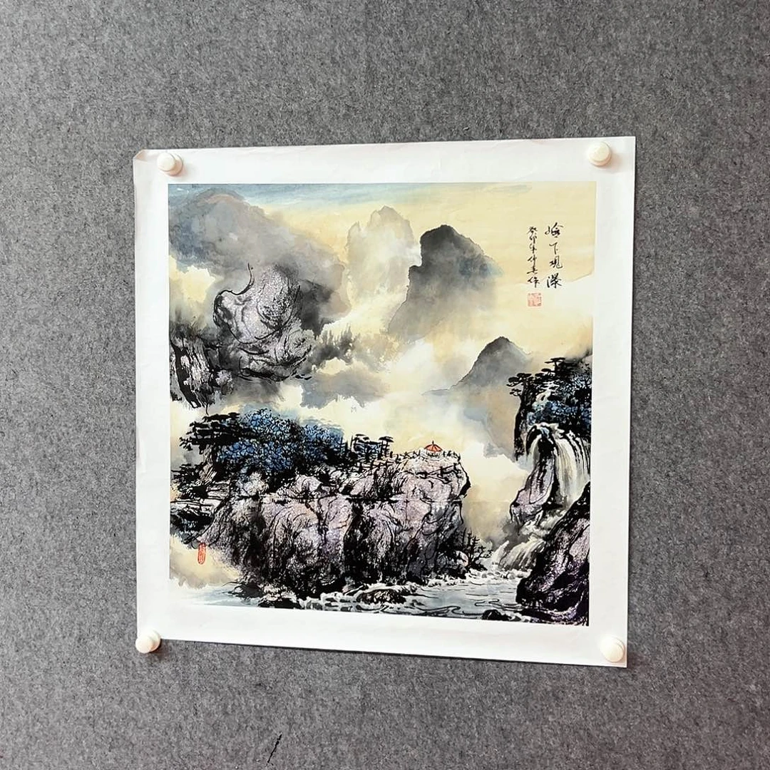 国画山水绘画作品