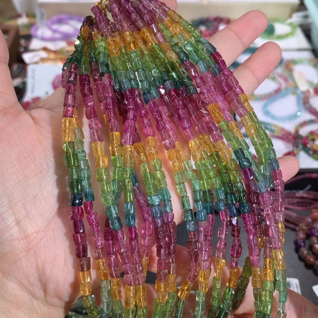 碧玺手链未镶嵌多样性发其一