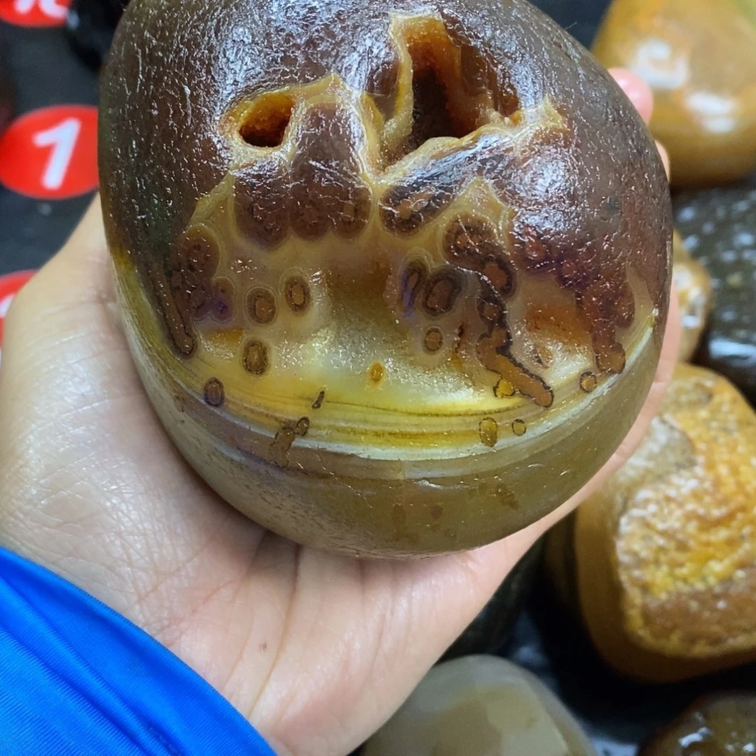 玛瑙/玉髓未镶嵌手把件