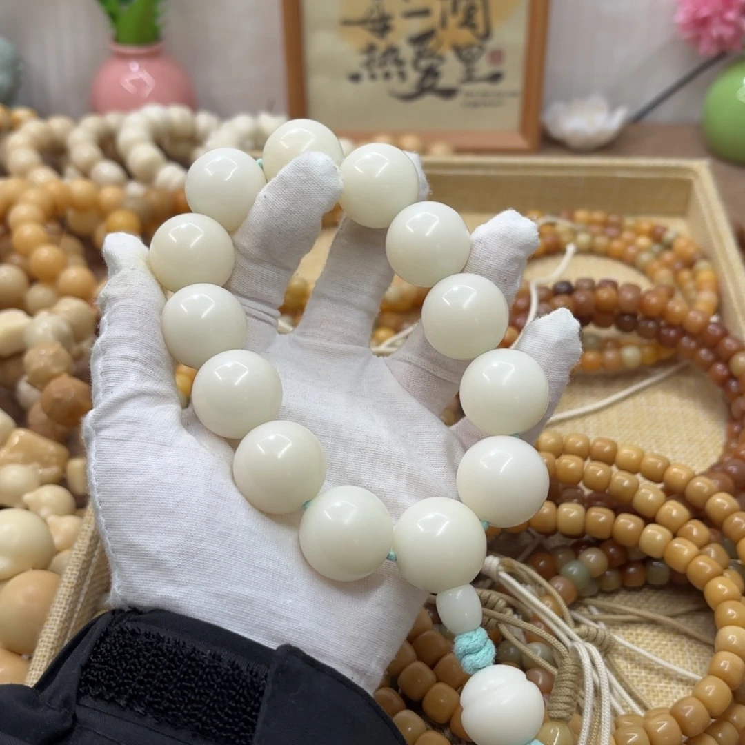 S***n菩提根/象牙果吊坠22干磨微瑕落地果圆珠手持002