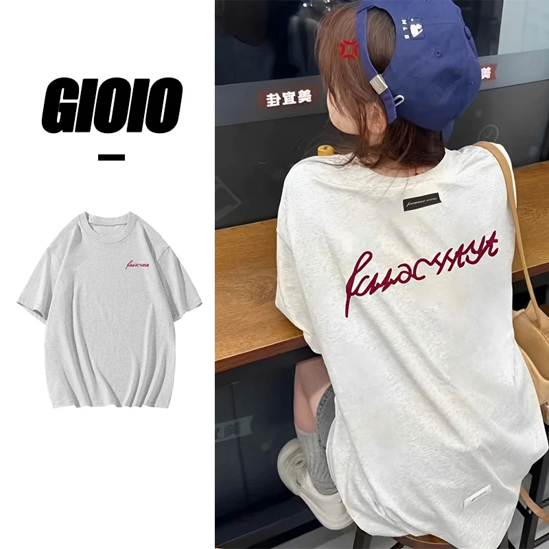 FNFE240克重磅潮牌签名款t恤夏季高考毕业季宽松纯棉短袖百搭款