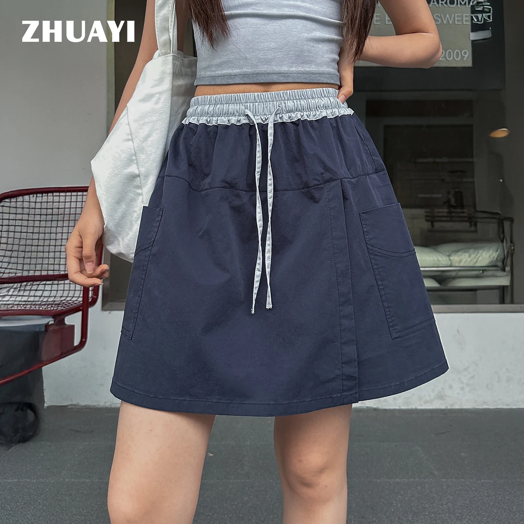 夏季新品女童短裤显瘦松紧腰宽松高腰休闲裤儿童裙裤（25218350）3