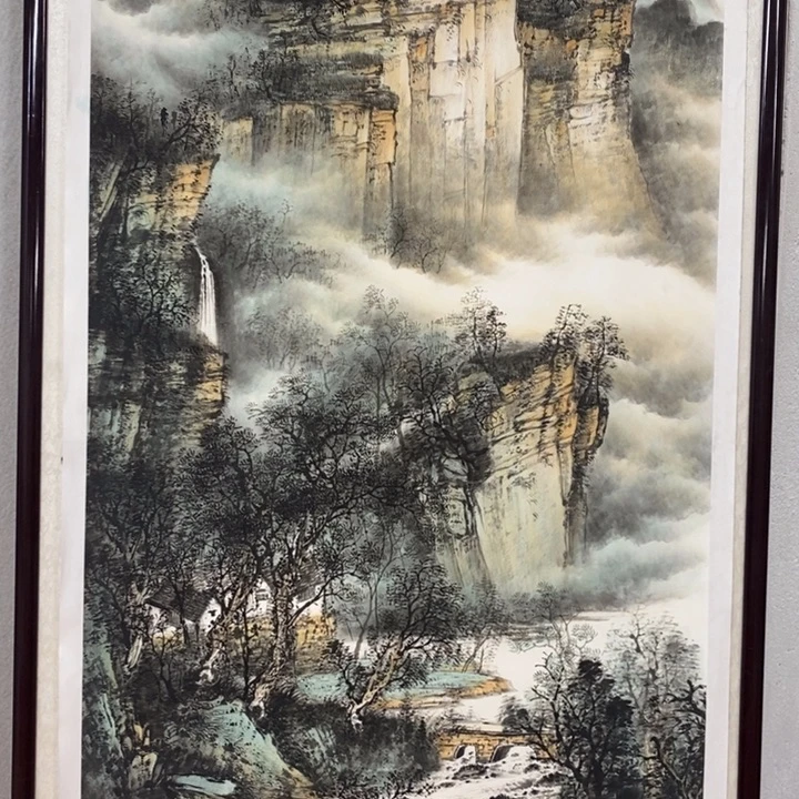 国画太行清秋四尺竖幅