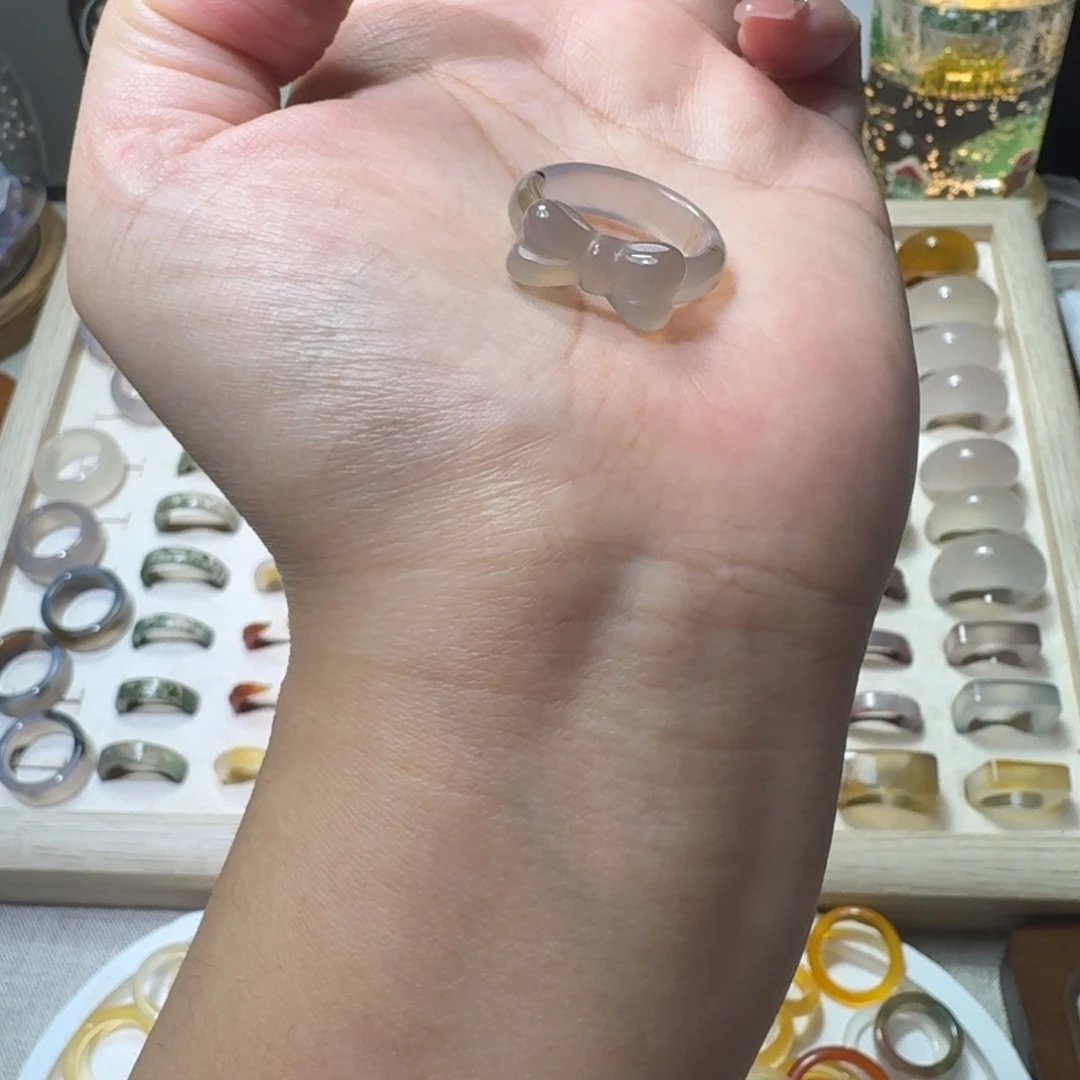 合金戒指玛瑙/玉髓819港16