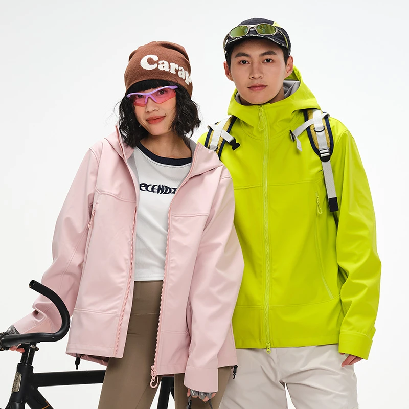 【都市软壳】四季软壳冲锋衣防水防风透气男女款立体剪裁户外夹克