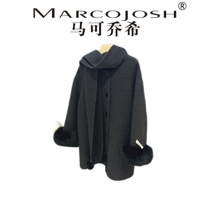 MARCOJOSH/马可乔希新年爆款战袍时尚轻奢显瘦东大门大衣8668