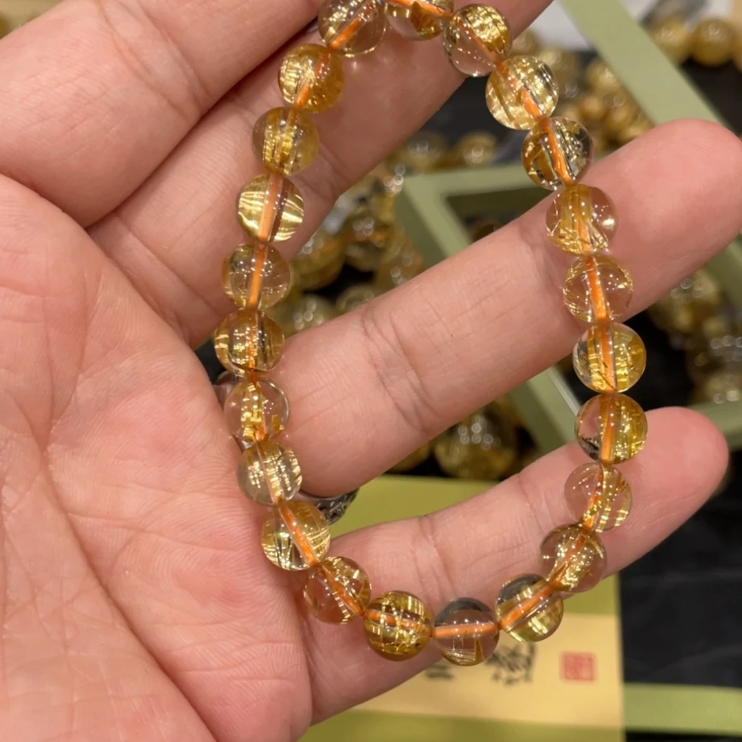 水晶手链未镶嵌aaa063钛晶