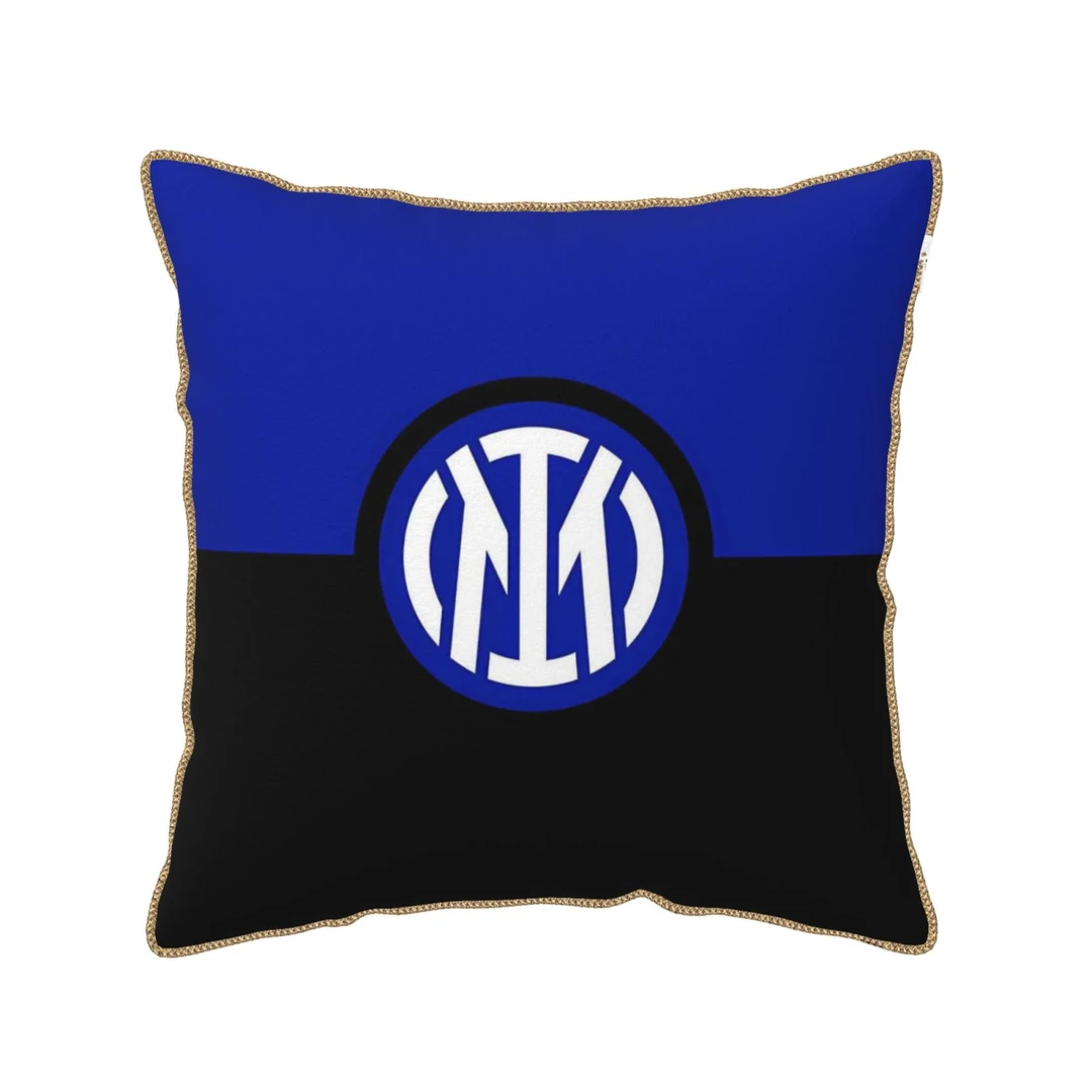 足球队徽抱枕沙发靠垫卧室床头靠枕球迷礼物定制美式蓝色轻奢家用