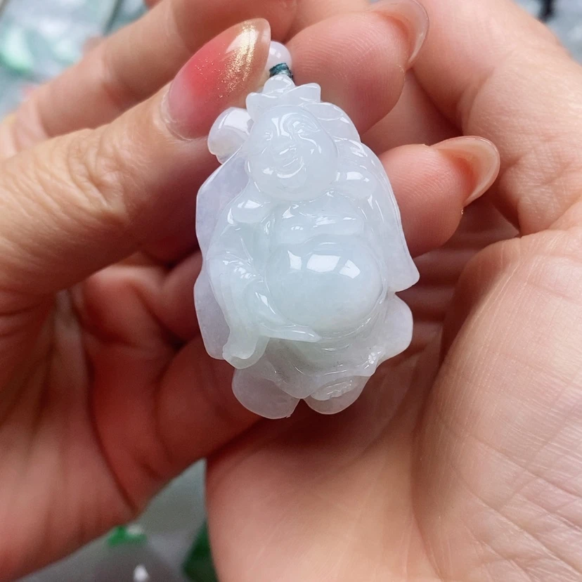 【闪购商品】翡翠颈饰未镶嵌天然翡翠A货佛公