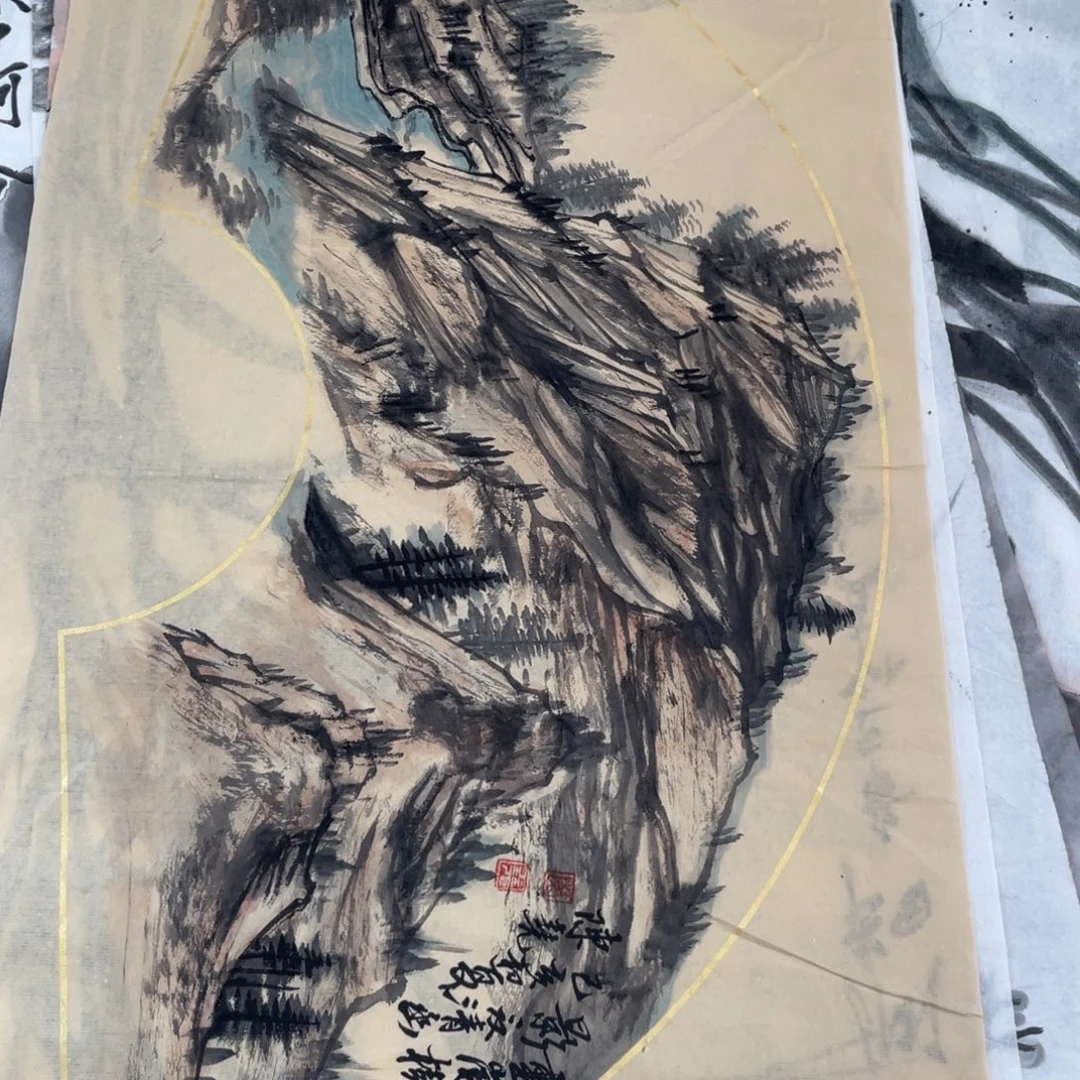 国画陈尧老师绘画