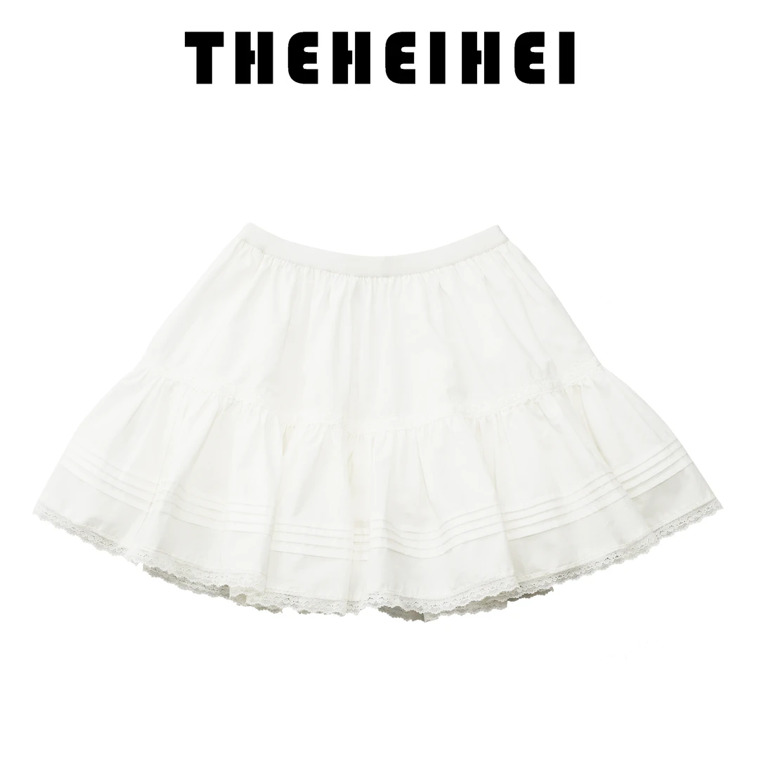 【设计师品牌】莱赛尔天丝半裙法式甜美蛋糕裙中大童亲子装 3083