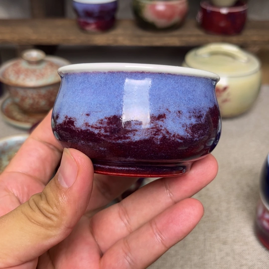 钧瓷手工制作烧制的