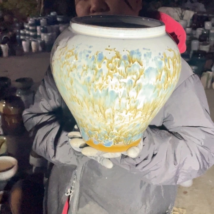 紫砂花盆口17高24正品正品