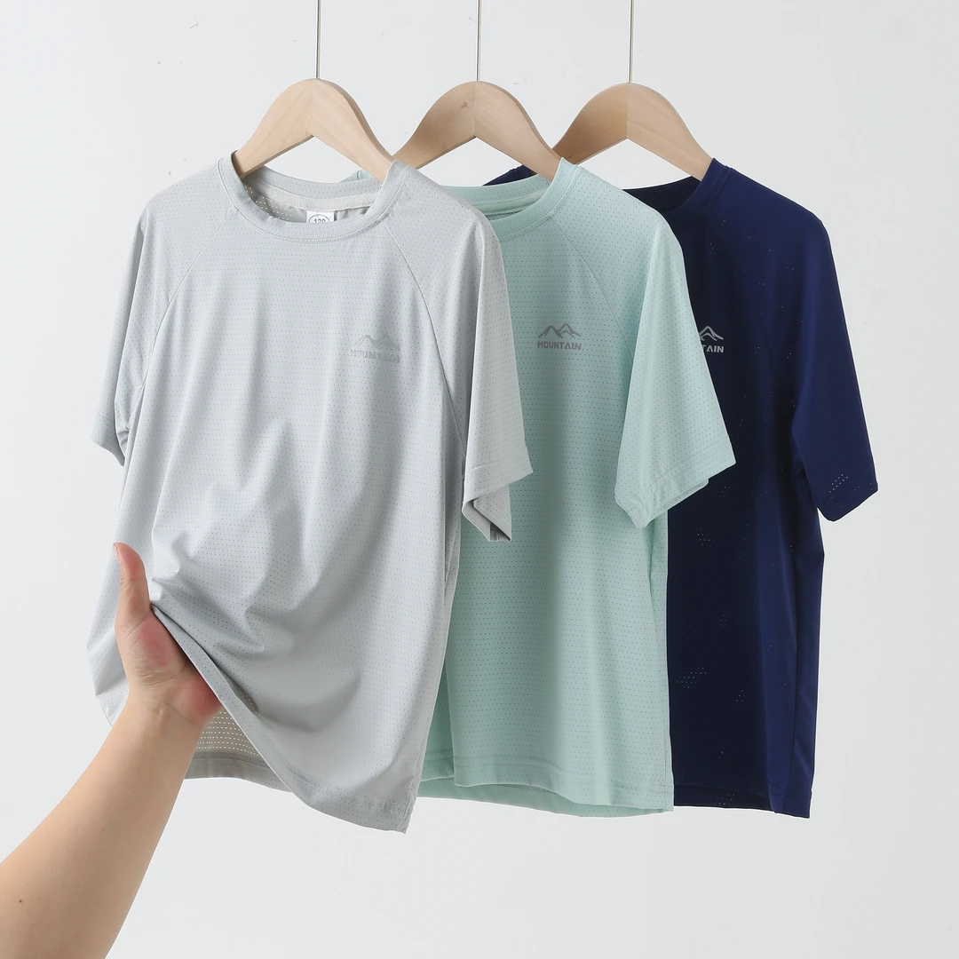 【呼吸感真速干】儿童网眼速干透气排汗上身舒适透气排汗短袖6817