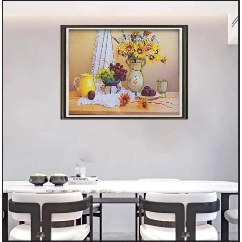 Q268水果现代餐厅装饰画轻奢高级背景墙软装壁画创意挂画