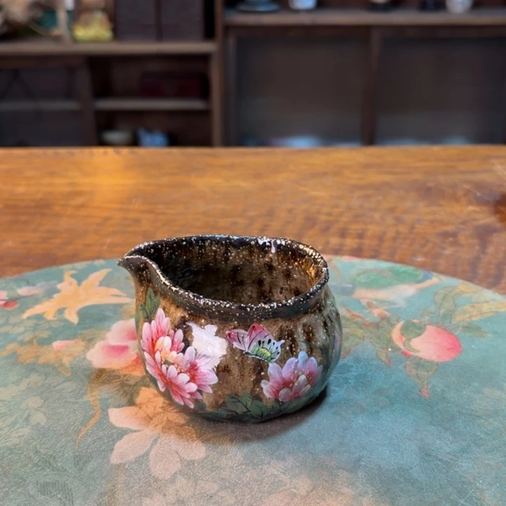 柴烧纯手工手绘陶瓷