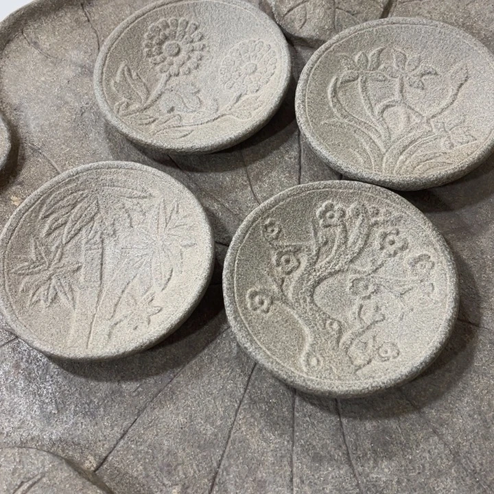 用***4石材青石绿豆青石盆