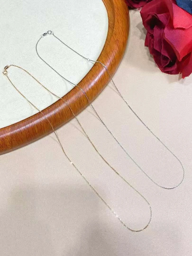 【月下高定珠宝】18k金 卡家素链（多样性发其一）