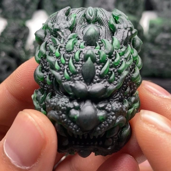 定制翡翠未镶嵌天然翡翠A货龙牌