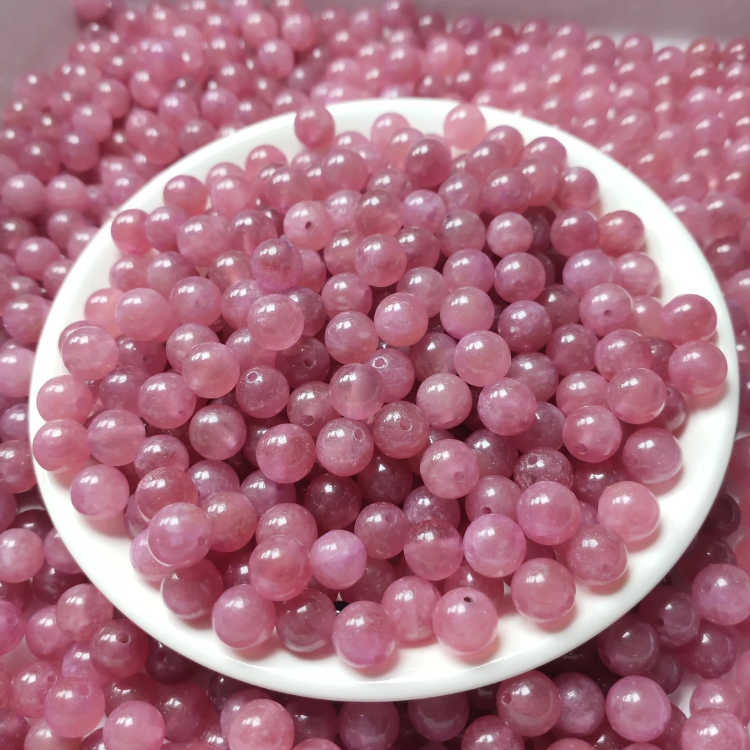 散珠A139粉碧玺8MM*30颗
