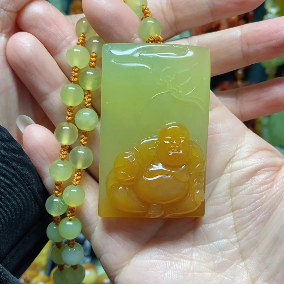 岫玉吊坠(赠链)未镶嵌半*闲