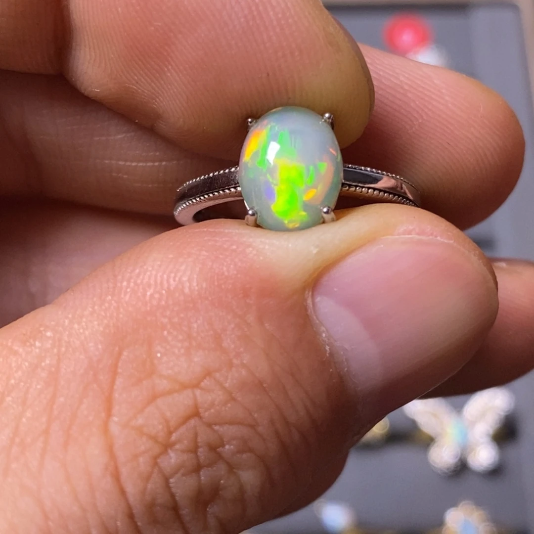 未镶嵌欧泊戒指24