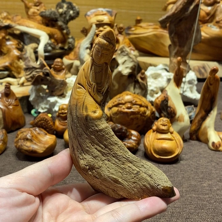 柏木（崖柏）原皮观音