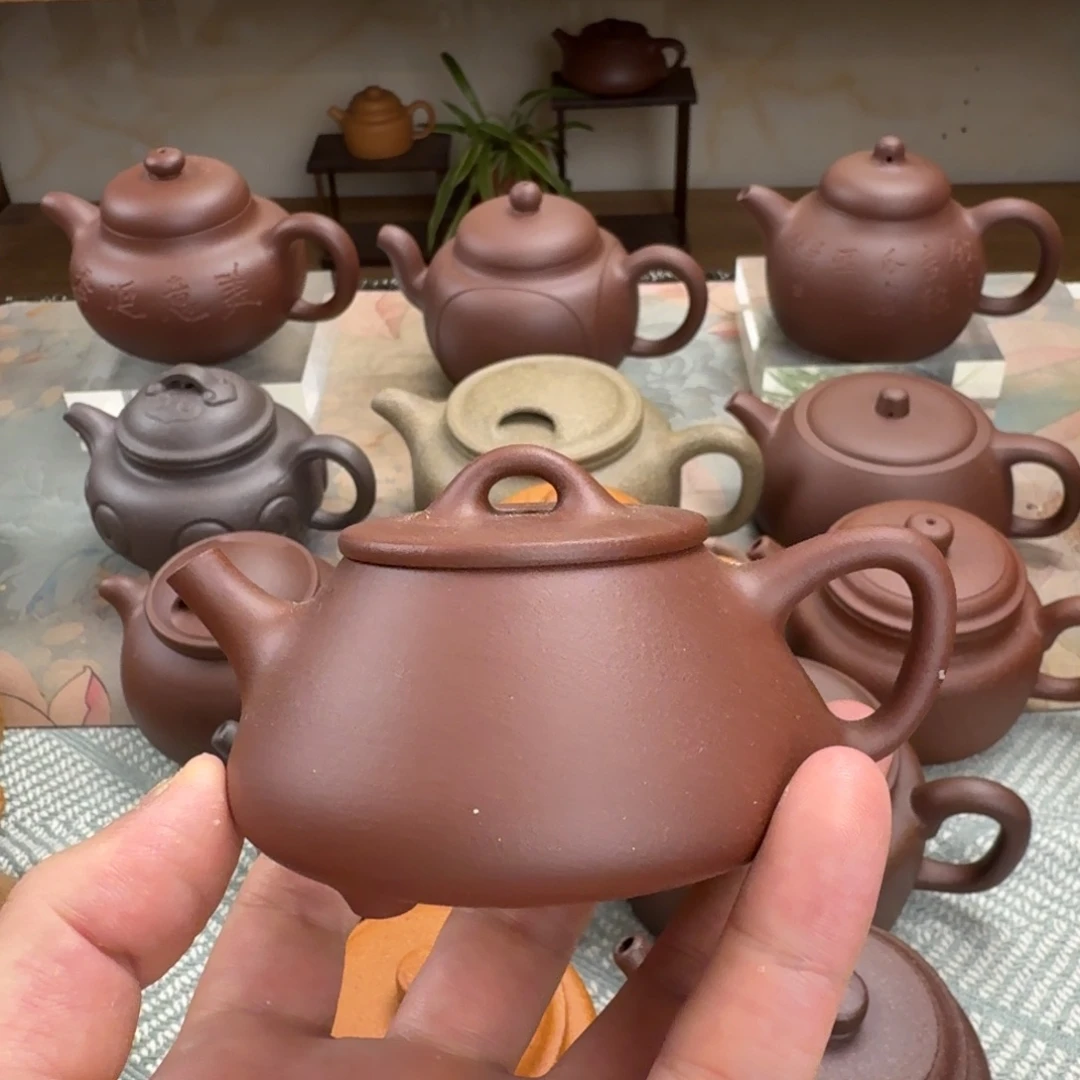 茶壶紫砂微瑕 勇瓢 紫泥 130cc