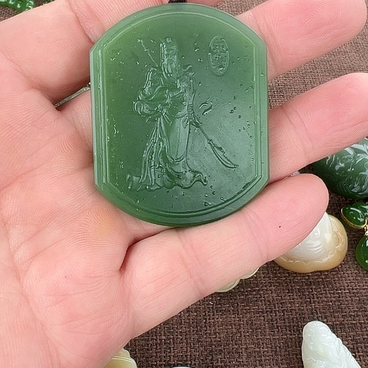 和田玉(碧玉)未镶嵌吊坠(不含链)