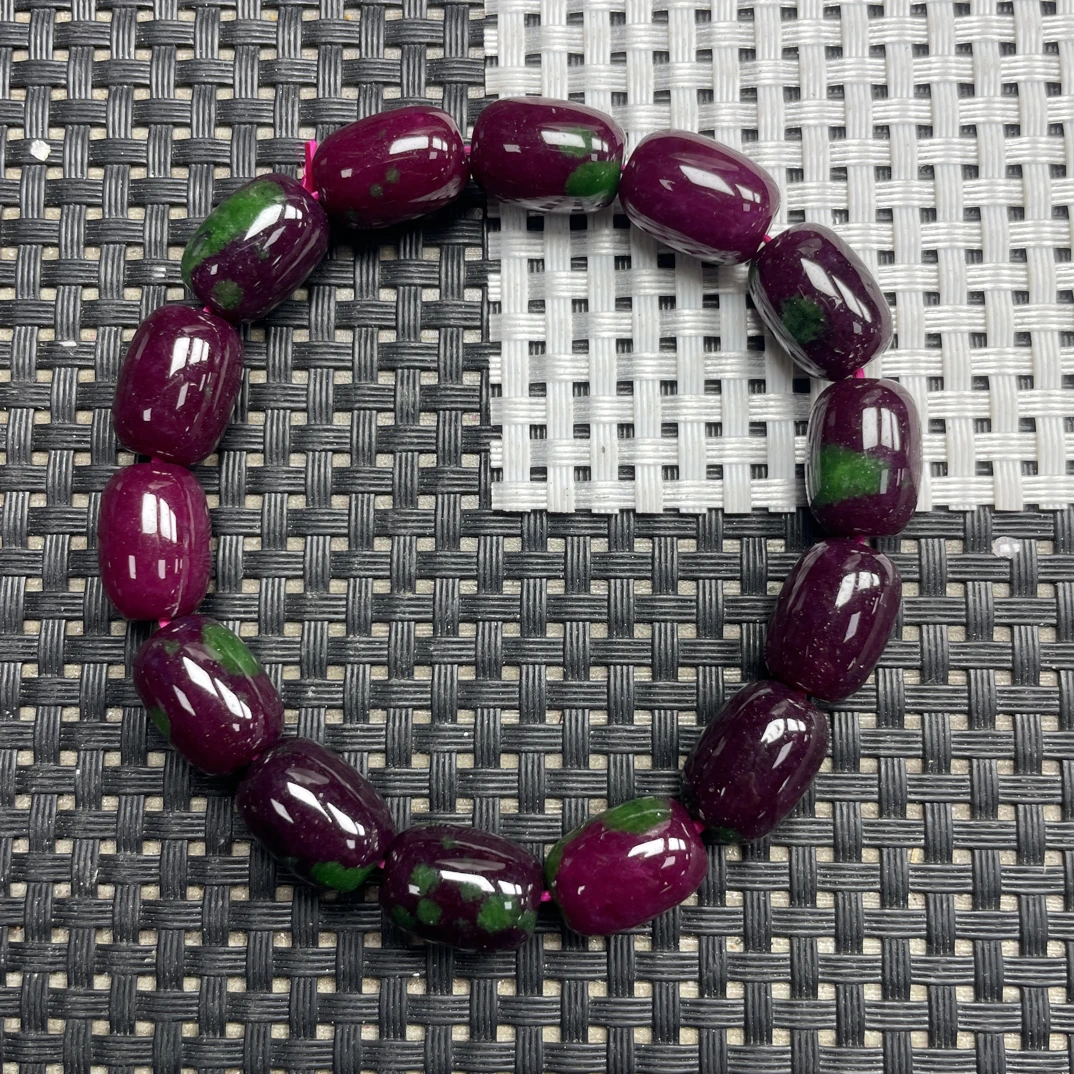 红绿10mm桶珠手串334