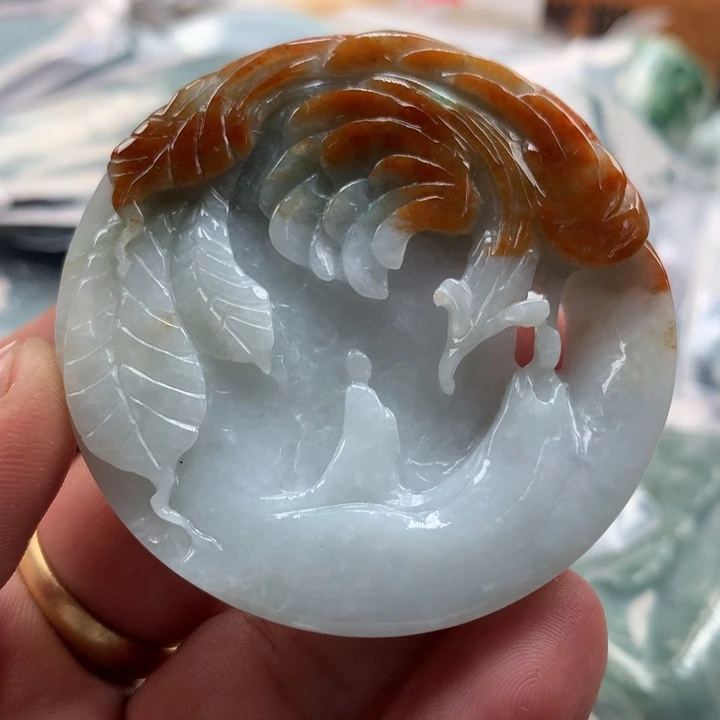 翡翠未镶嵌颈饰保真天然a货翡翠