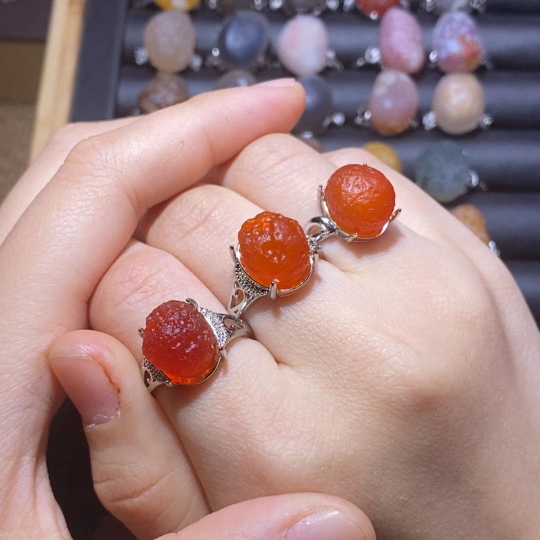 玛***缘玛瑙/玉髓合金戒指