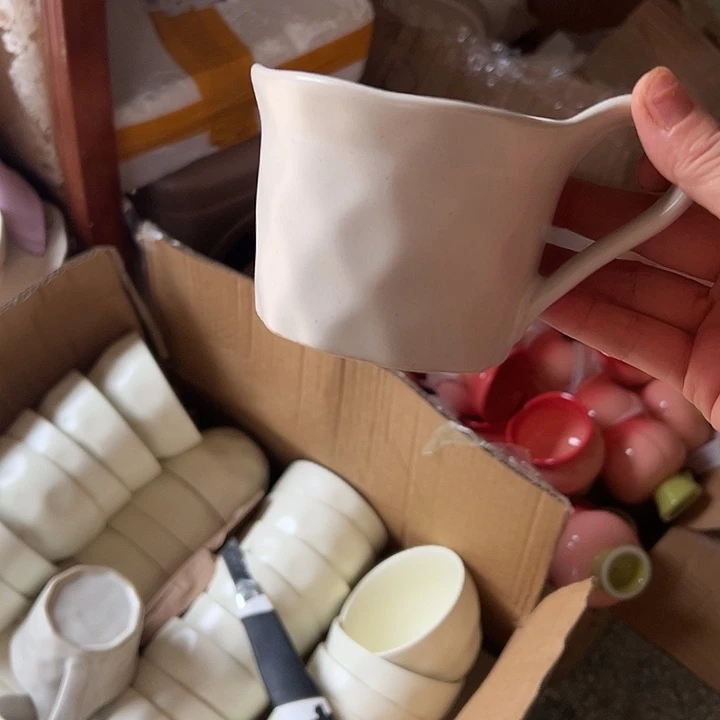 瓷片默认瑕疵商品手捏杯子4第