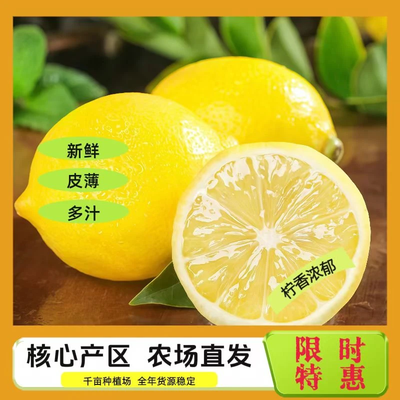 四川安岳黄柠檬新鲜水果奶茶店商用小果
