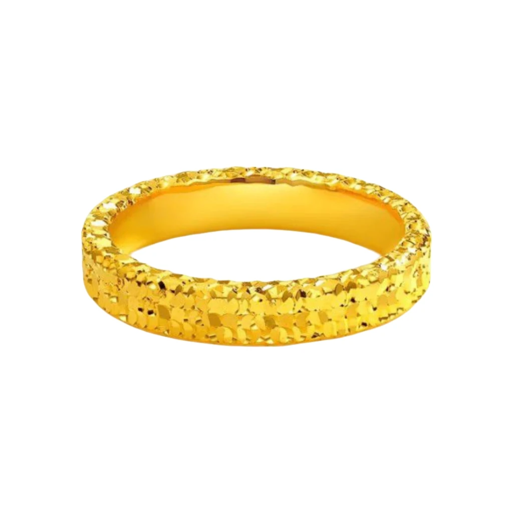 合金戒指 碎碎冰戒指闭口手工精品仿黄金里外一色不掉色仿黄金