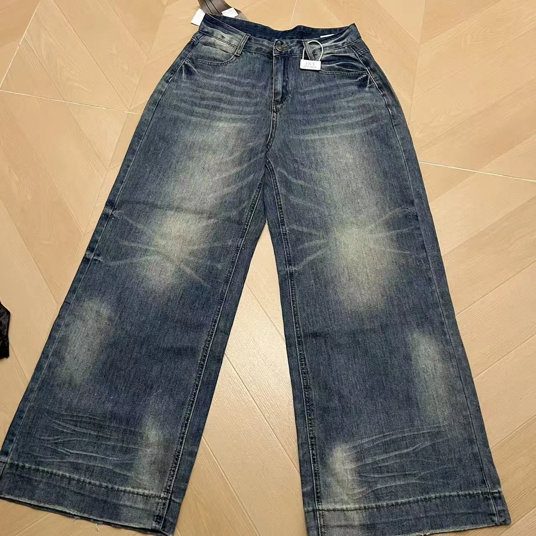 Good  acre  margin/良亩缘宽松休闲百搭直筒牛仔裤3036