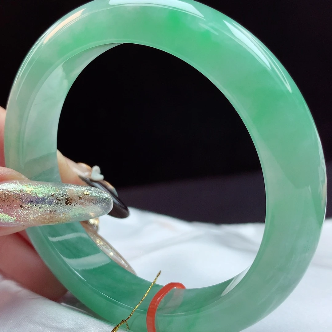 未镶嵌手镯翡翠55圈4908