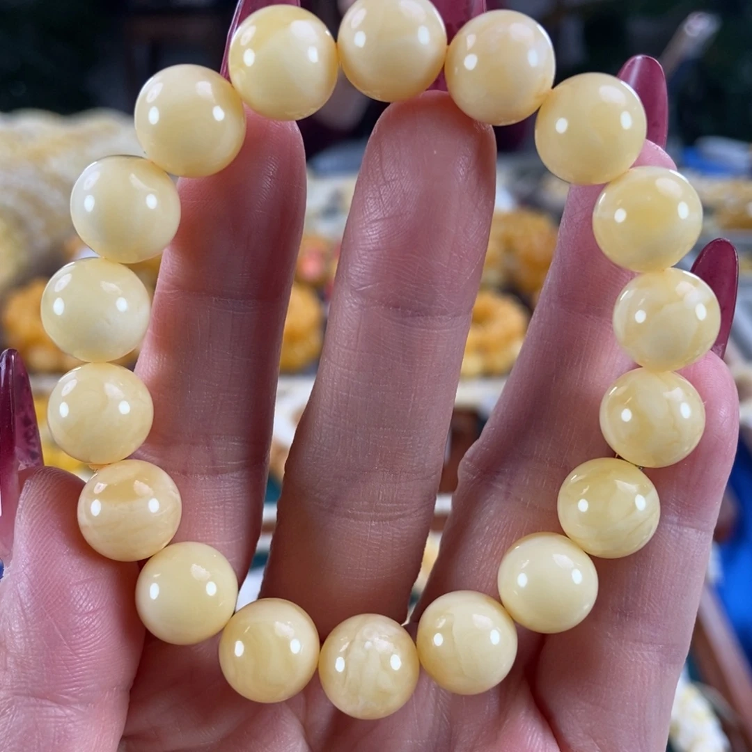 琥珀未镶嵌珠宝奇石11圆珠13.66
