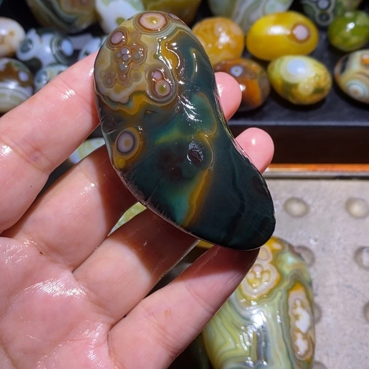 未镶嵌玛瑙/玉髓珠宝半成品心****9