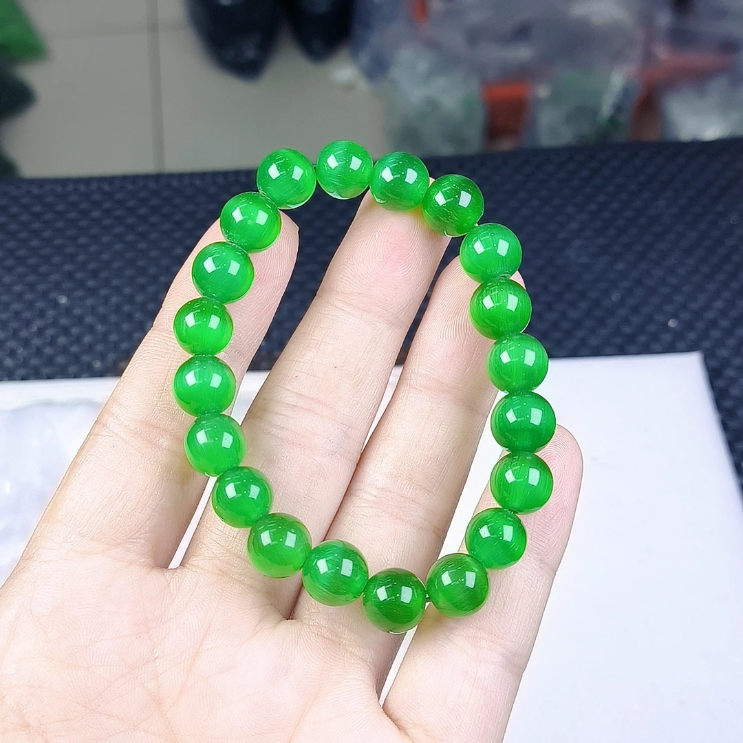 （聚宝严选）A376绿猫眼手串10妈妈款精致精美百搭时尚
