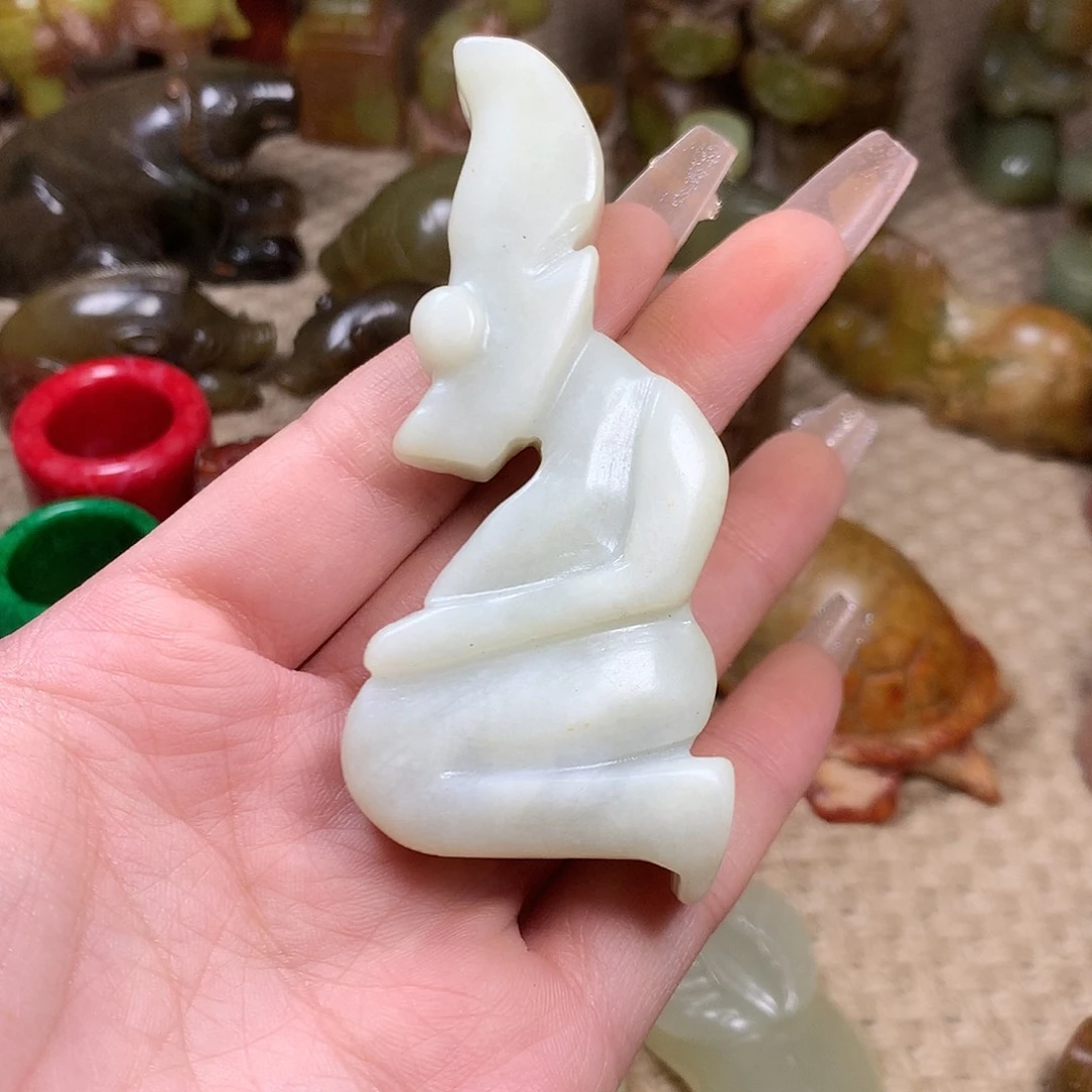 白玉菩提吊坠挂件