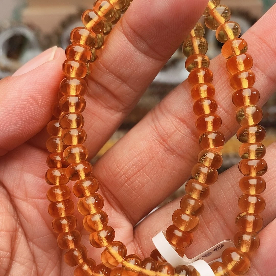 琥珀未镶嵌裸石6金