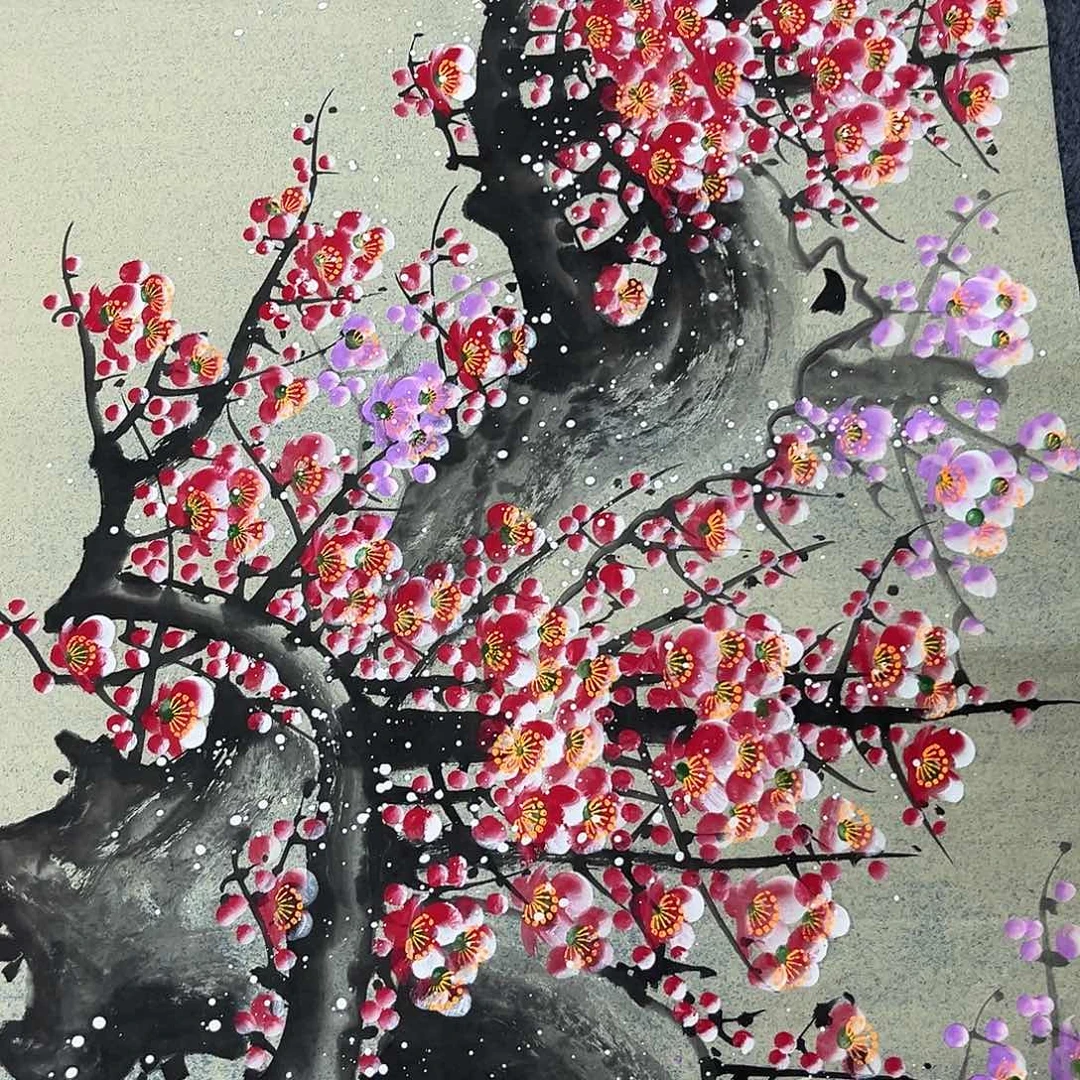 国画国画老师手绘作品