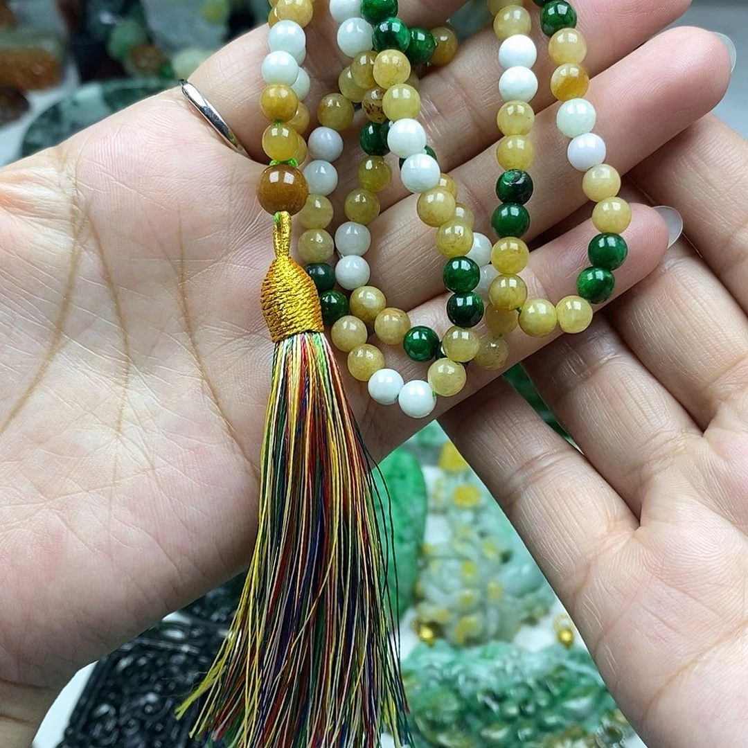 颈饰未镶嵌翡翠长项链