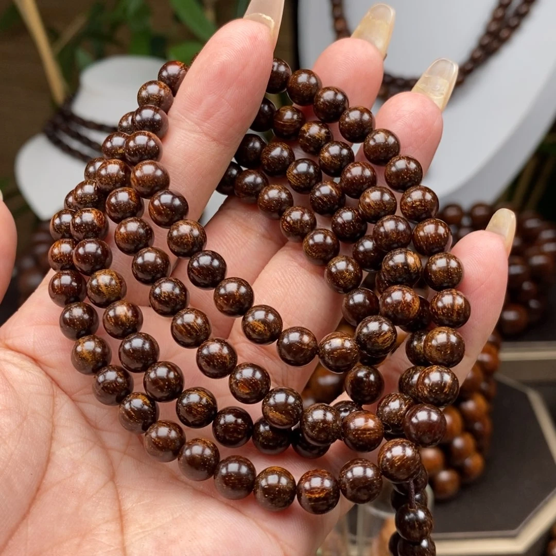 贡木手串/手链贡木0.7黑爆星