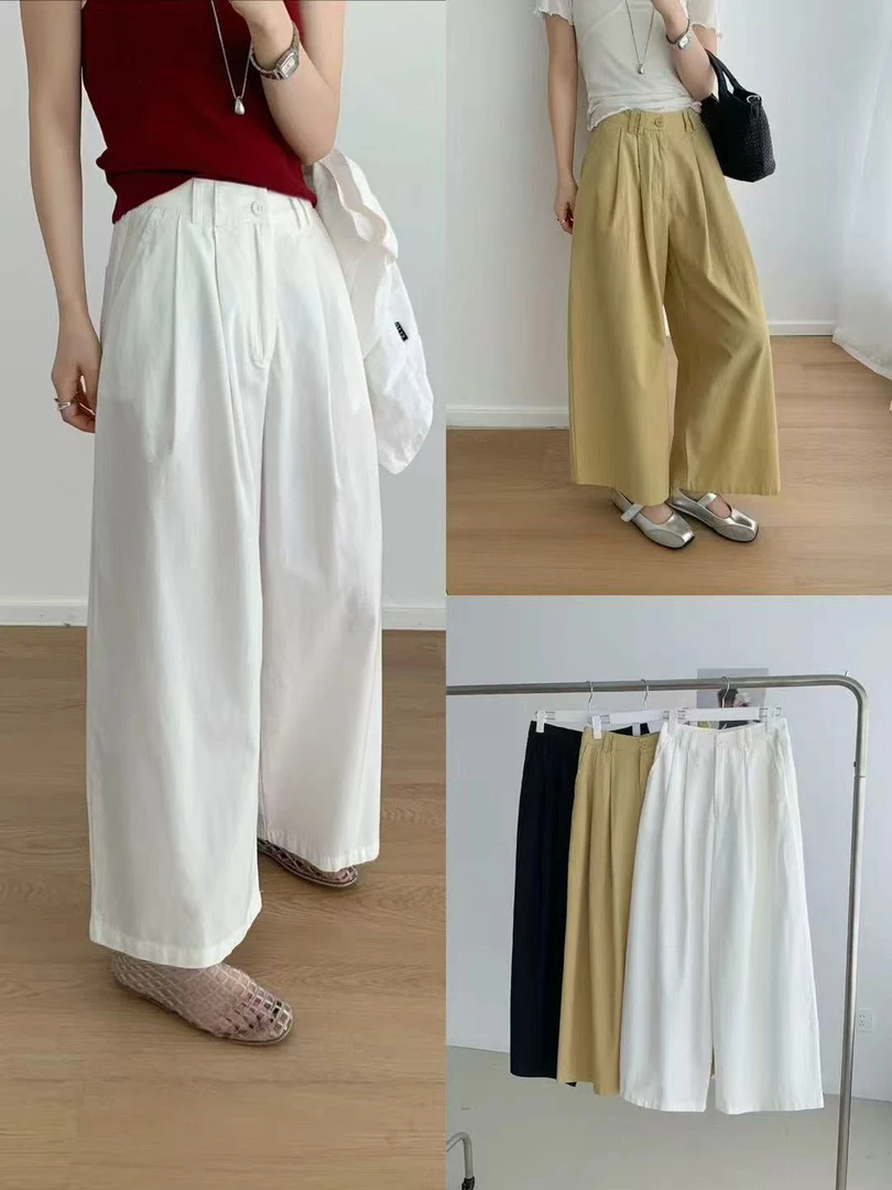 62509名欧爆款显瘦直筒裤