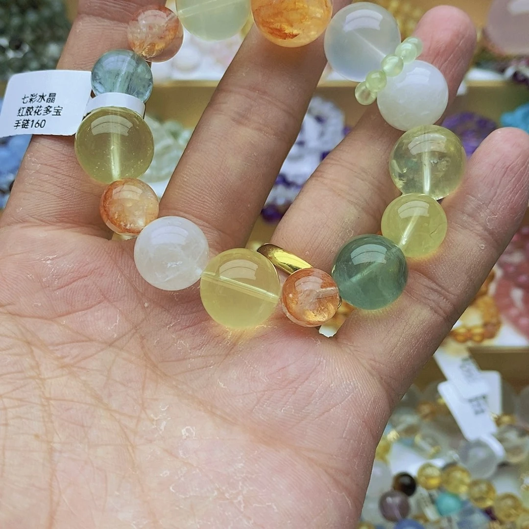 水晶手链未镶嵌天然多宝手链