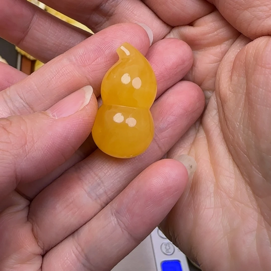 蜜蜡颈饰未镶嵌双***游天然蜜蜡