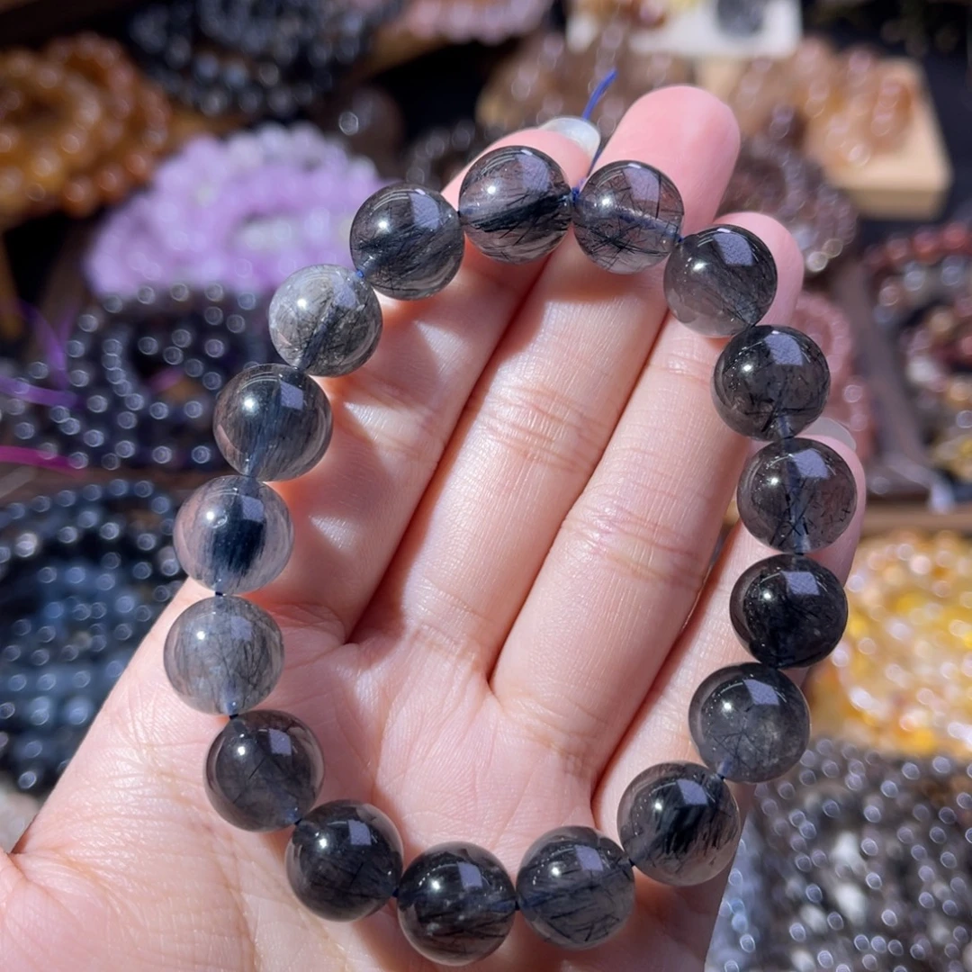 未镶嵌水晶手串蓝发晶