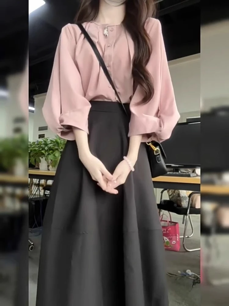 夏装搭配一整套高级感小香风职业套装裙御姐轻熟风穿搭通勤两件套